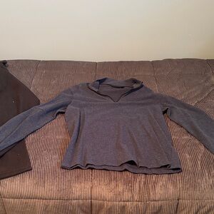 Marc Anthony Blue Zip Up Sweater